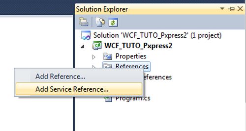 Add service reference